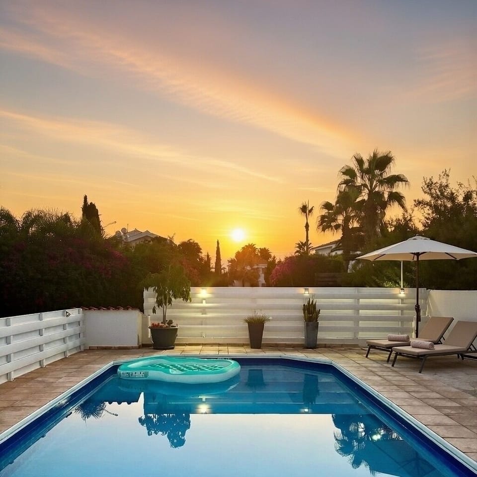 Sunset views on the terrace