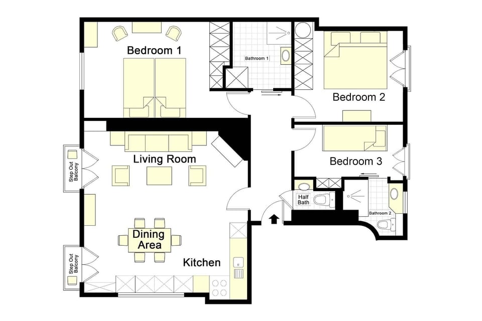 Bergerac floorplan