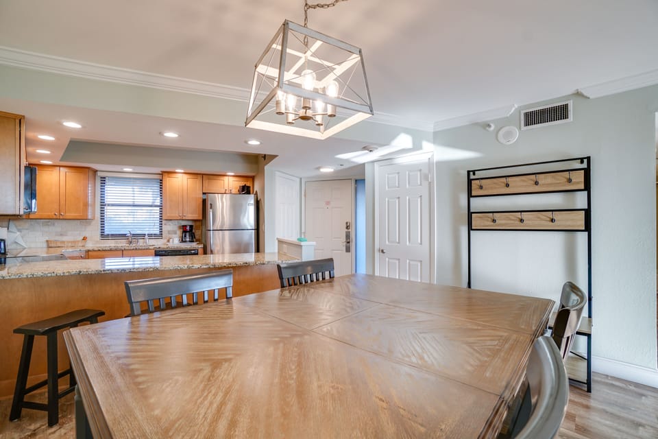 Counter height dining table and 
bar