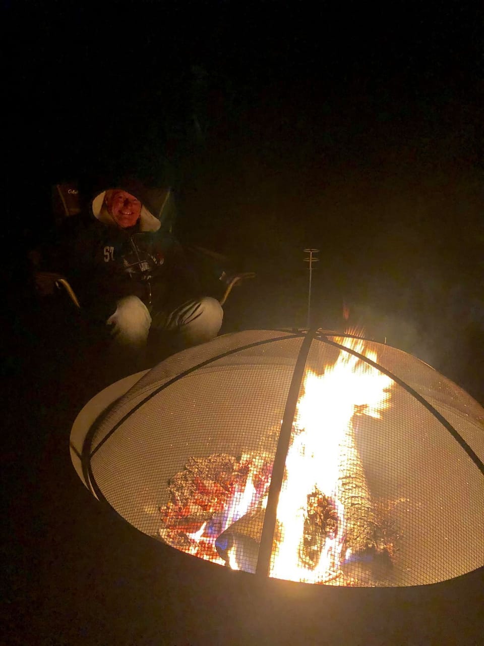 Campfires on a chilly night with friends and family