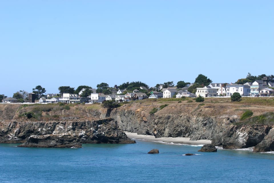 Mendocino from across the bay