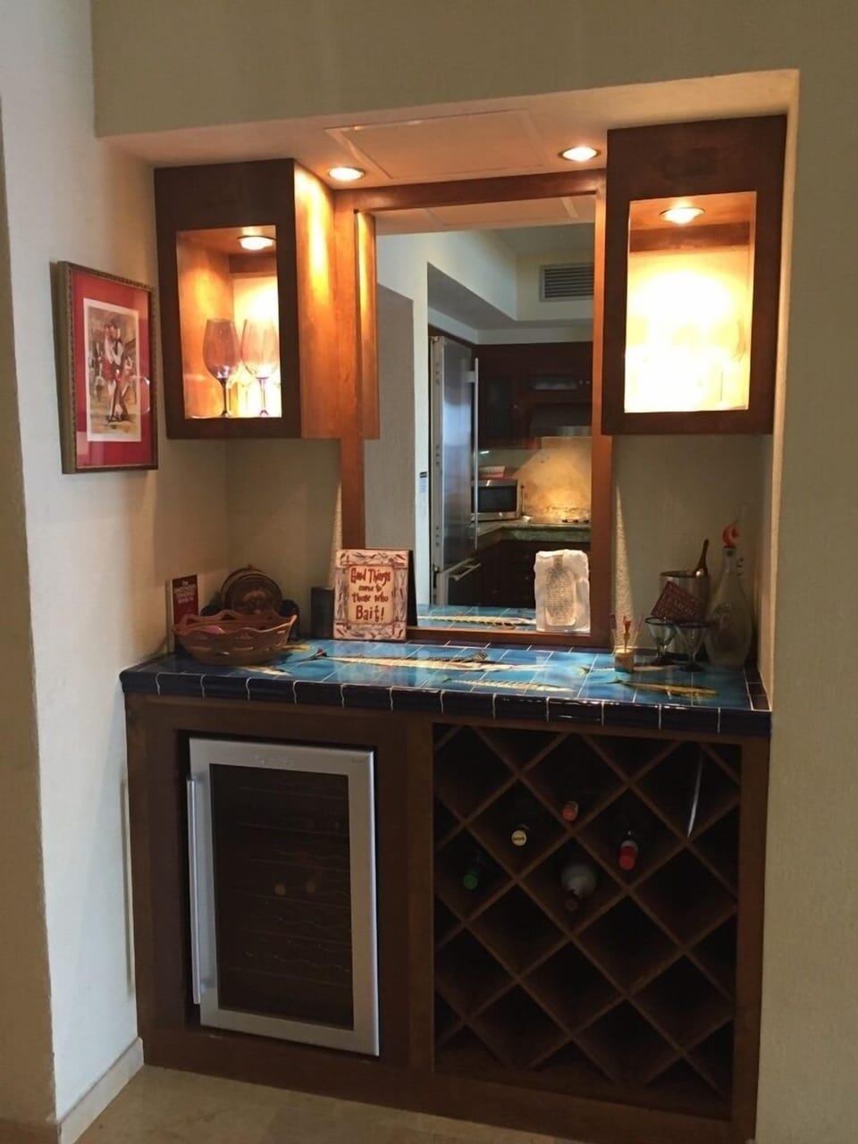 Wine Fridge and Tequila Station :)