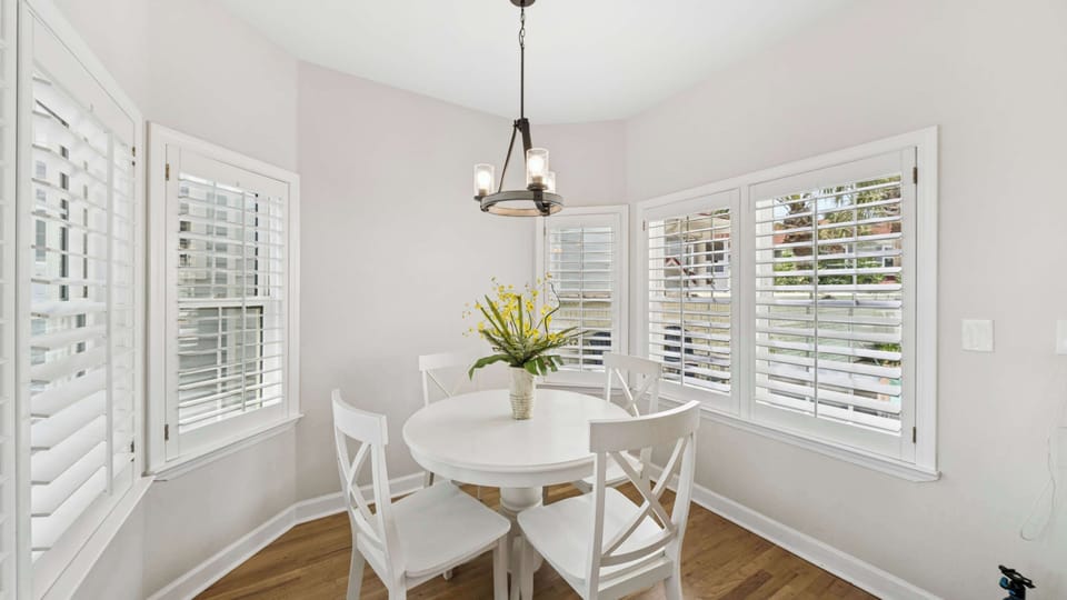 Dining Nook Located Off the Kitchen with Seating For 4