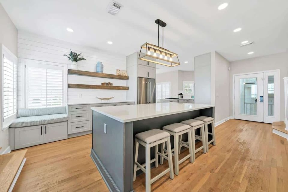 Beautiful Kitchen Island with Ample Storage Space