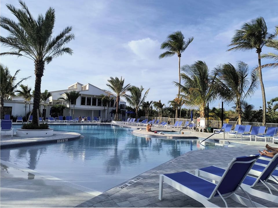 Brand new resort pool, one of 4 pools on the resort. 