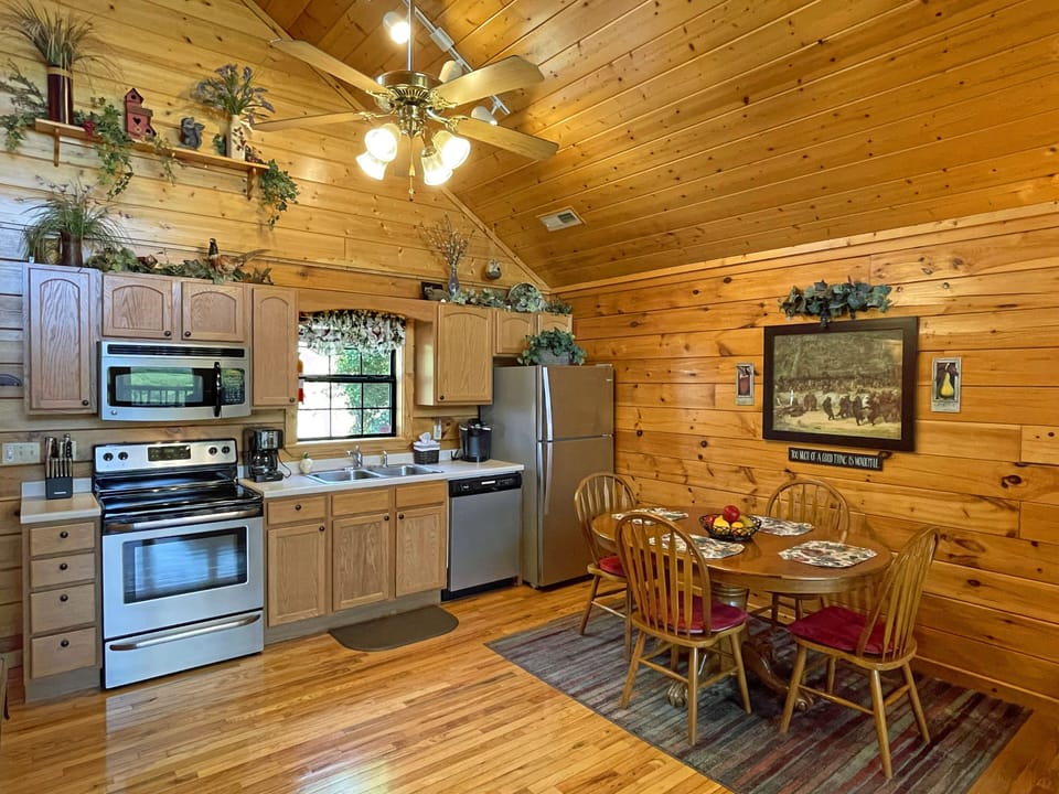 A fully equipped kitchen that has all you will need for cooking great meals