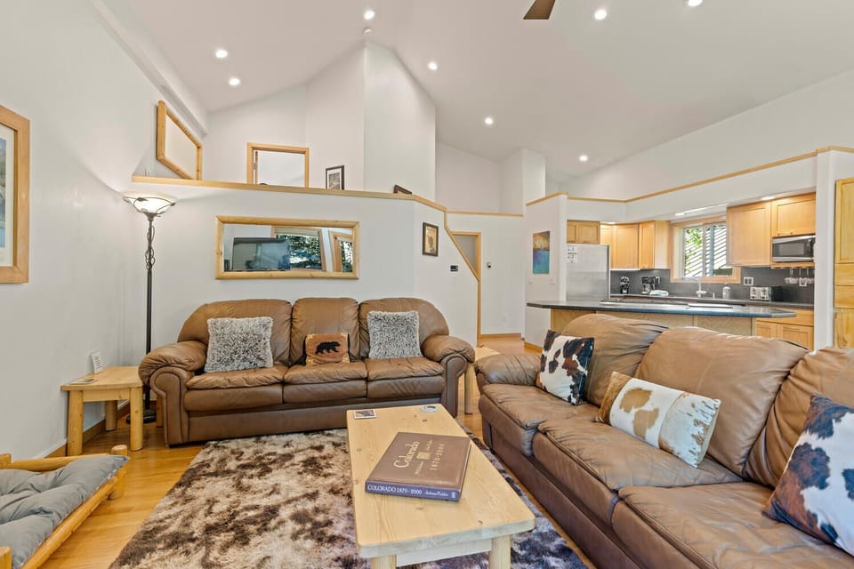 Living area from back doors