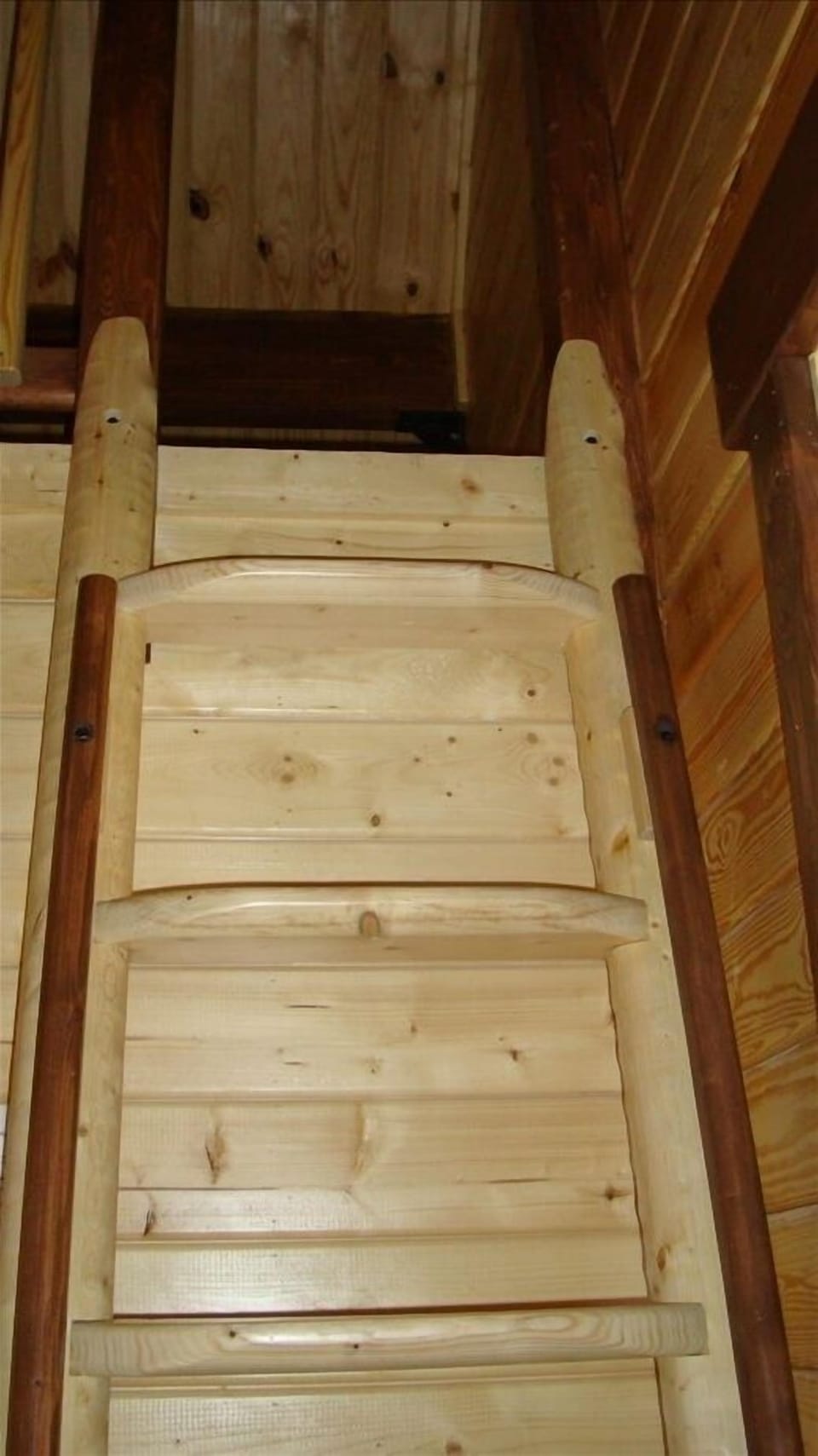 Ladder up to the loft