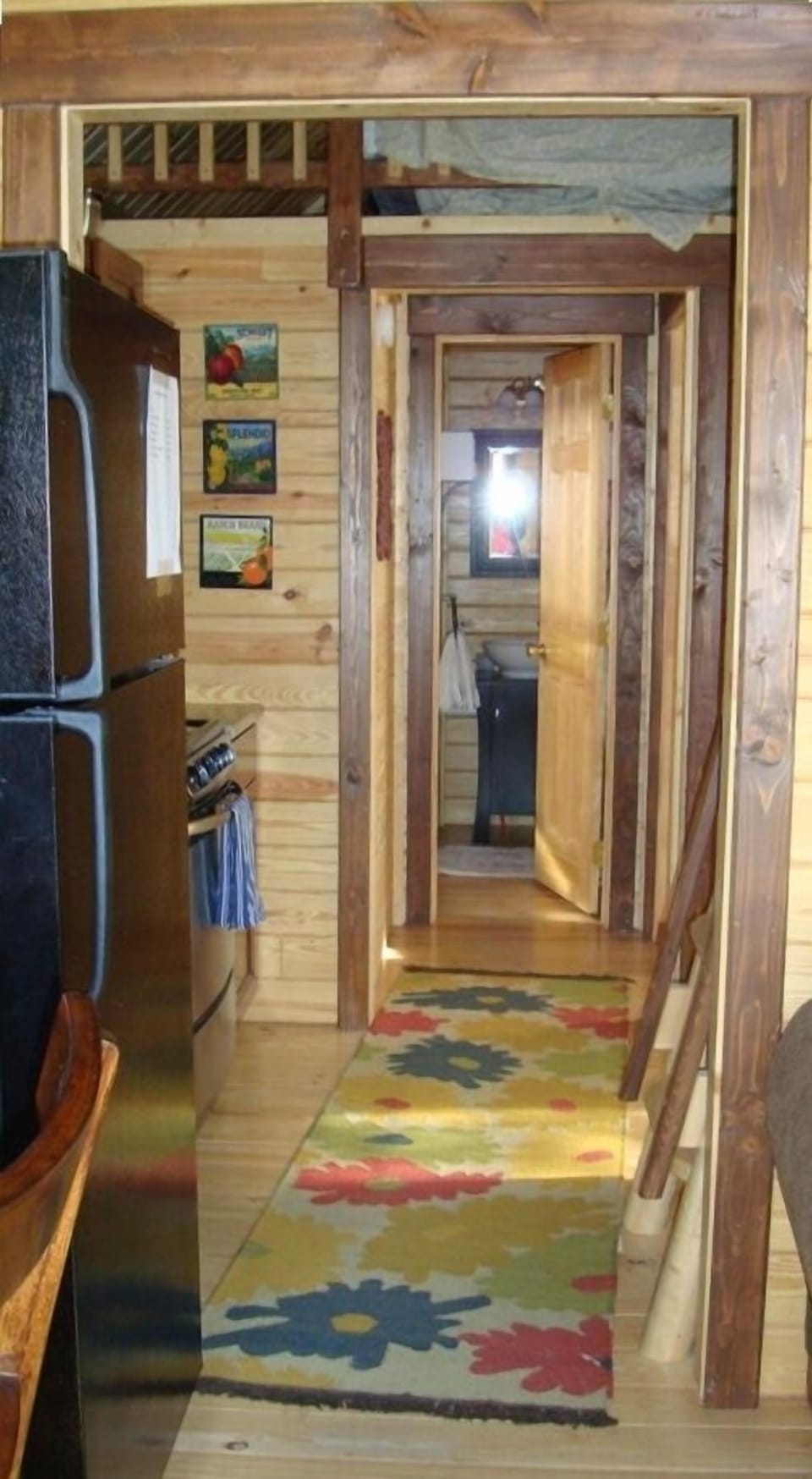 down the hallway
