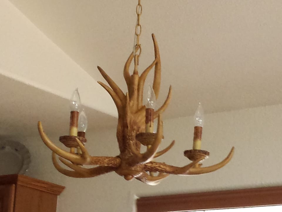 antler fixture with (dimmer switch)