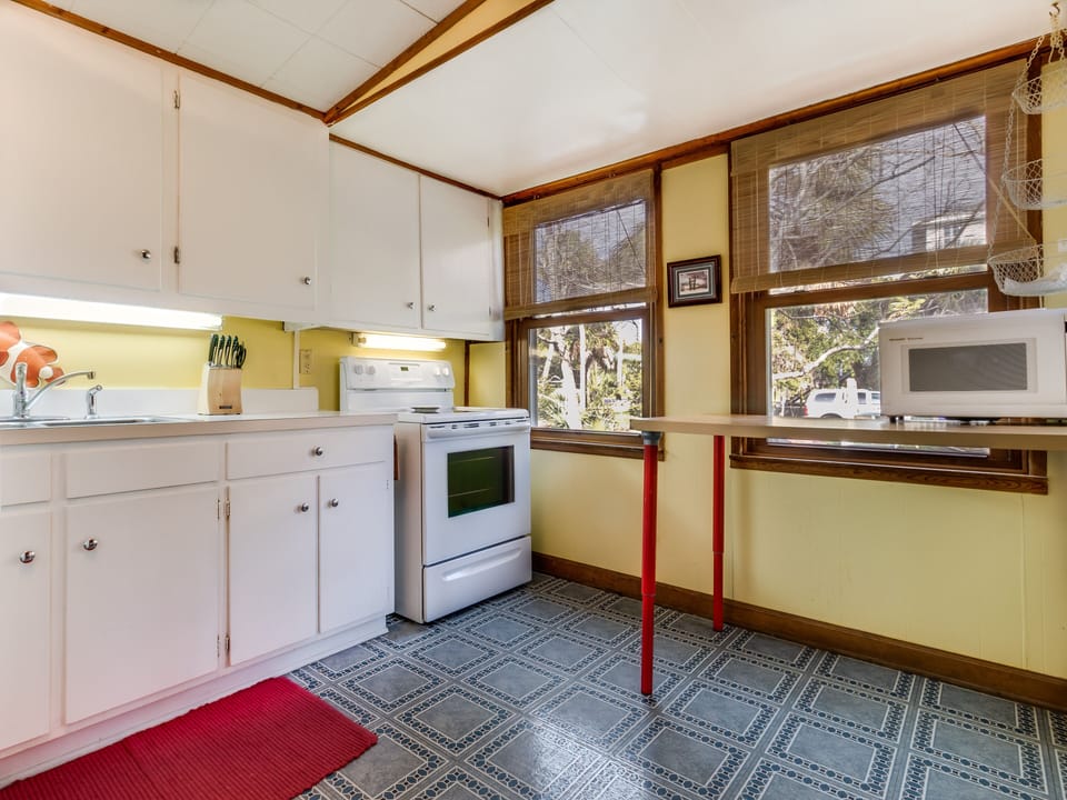 Another view of kitchen looking in from dining area.