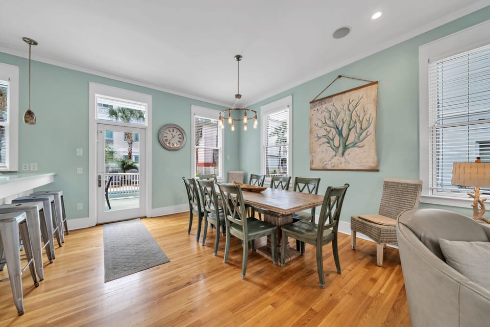 Dining Space For 8 Completes The Main Living Areas