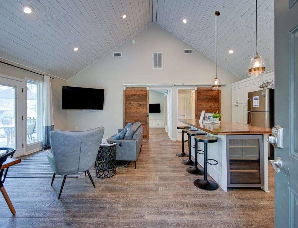 The Kitchen and Living Area