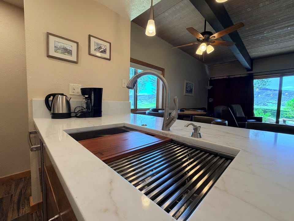 Scenic View from Ruvati Sink With Cutting Board & Drying Rack Options