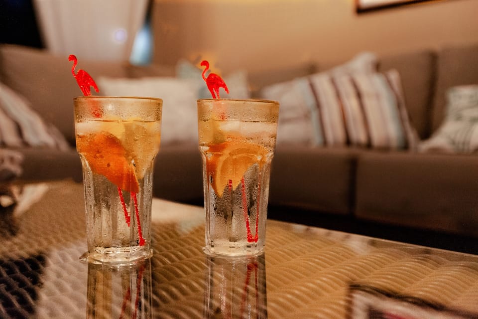 G&T tip: Bobby's gin, Fevertree tonic, dash of lemon, slice of orange, clove,ice