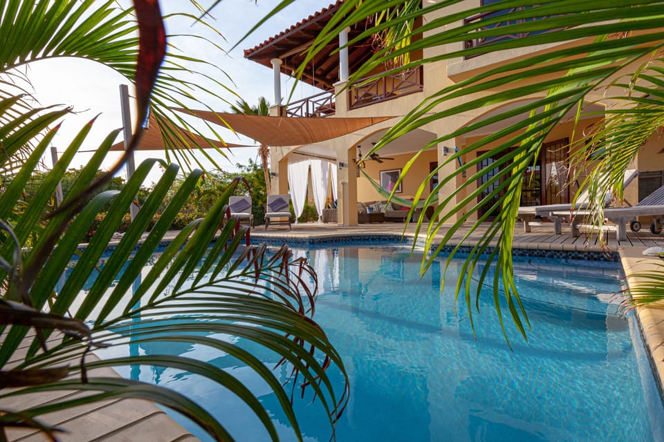 Cool off in the pool after a great day of diving or snorkeling