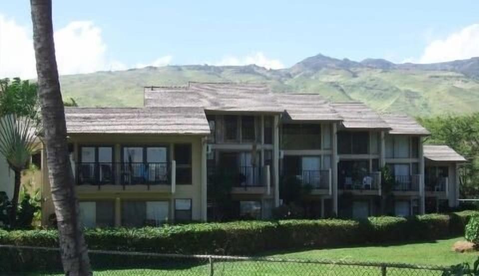 The view from the beach looking towards the mountains - notice LOW RISE 2 Story