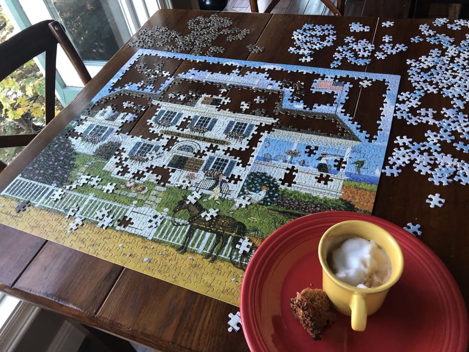 
Game table with view.