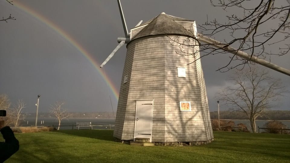 Fall rainbow over the cove!