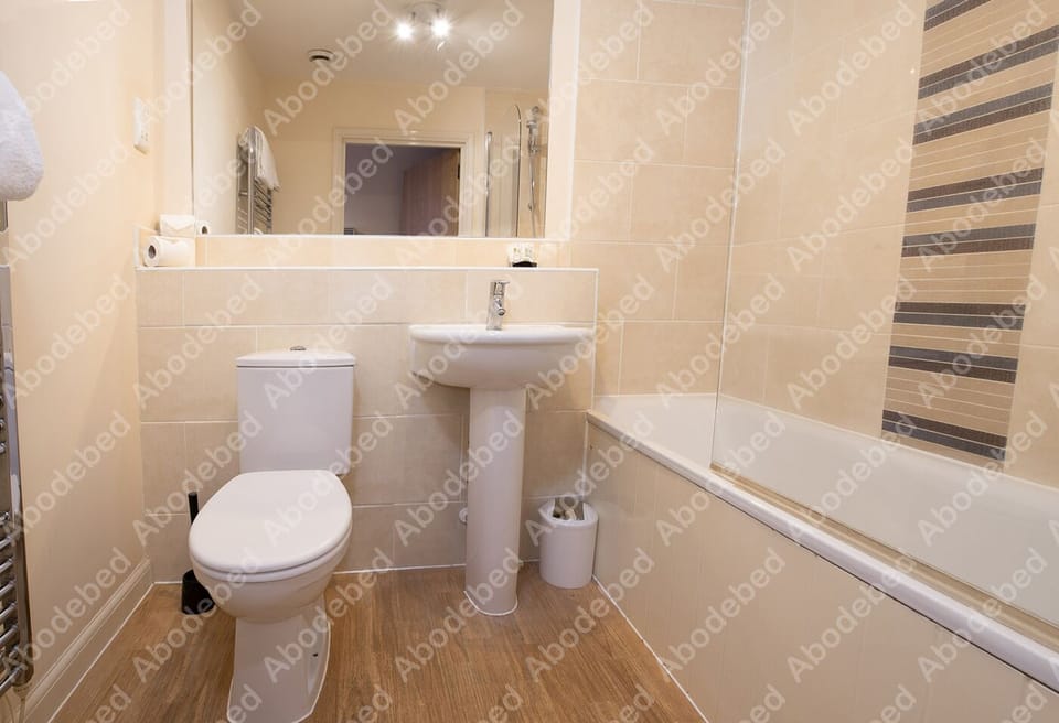 Bathroom with separate shower