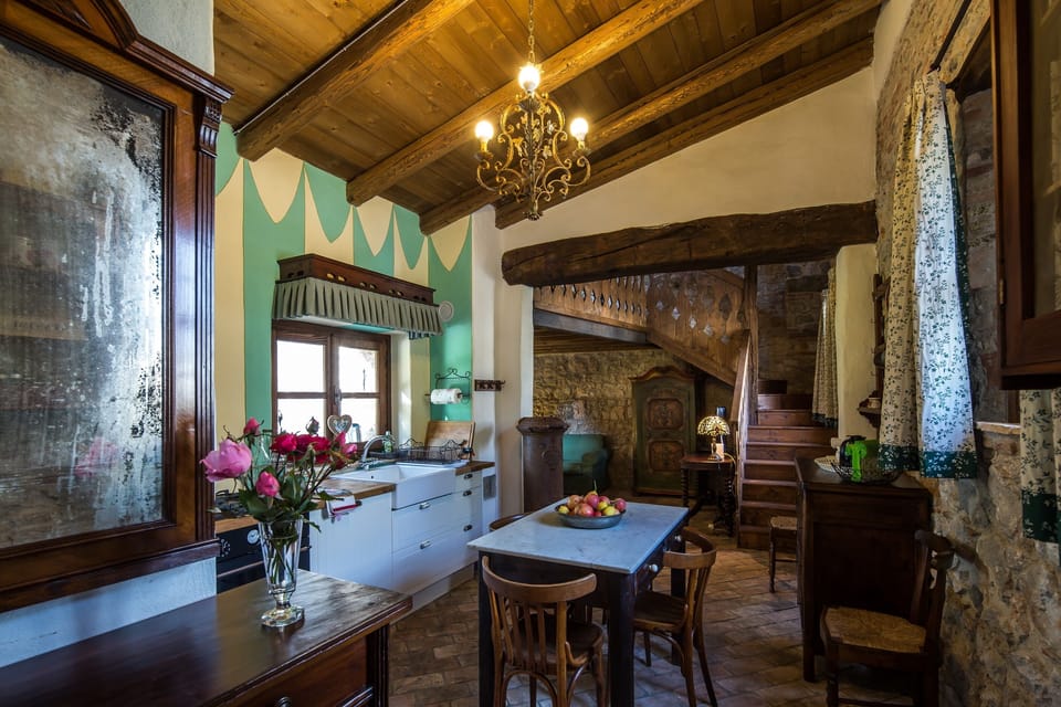 Casa Rambaldo's dining/kitchen area