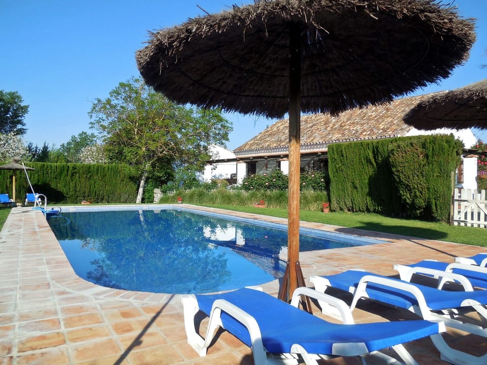Large fenced and landscaped pool private to Finca Retama Farmstead