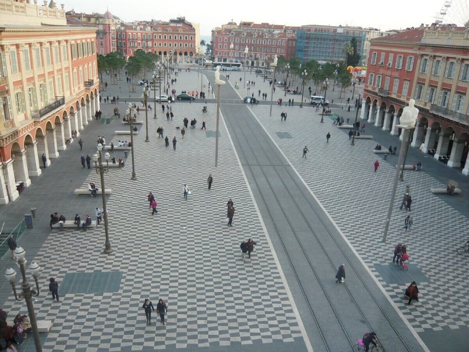 Place Massena - view show from Galleries Lafayette
