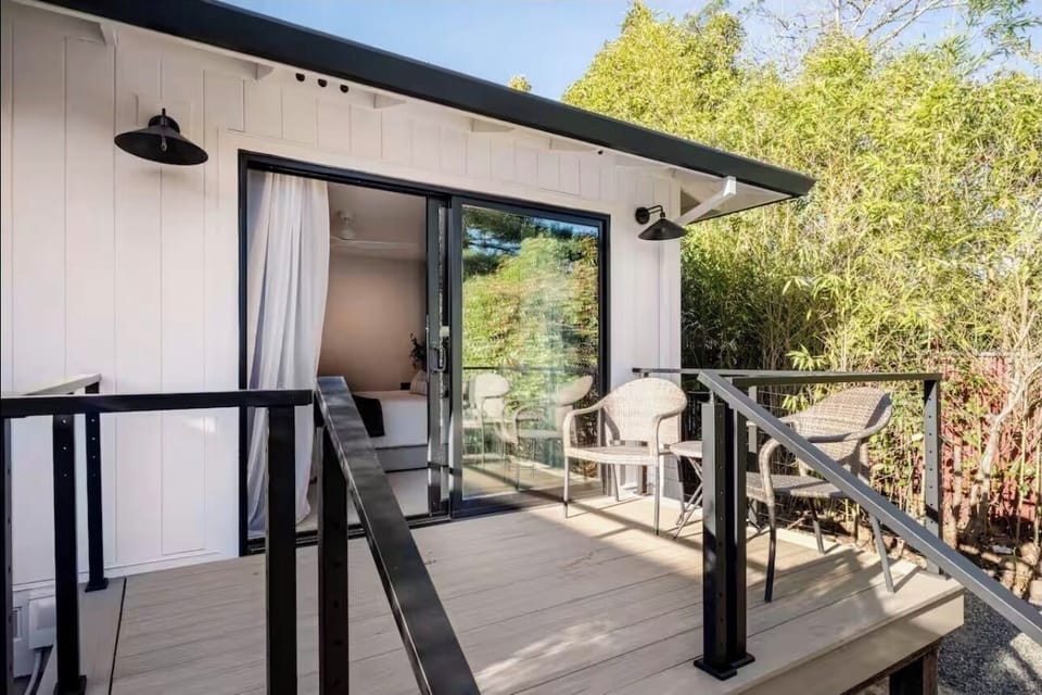 Private deck off of primary bedroom