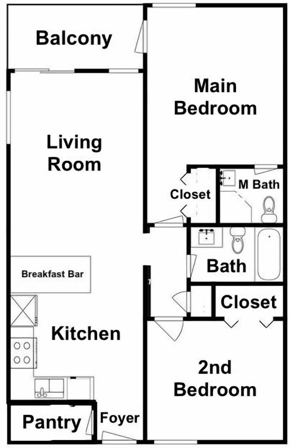 Our condo floor plan. Please note decor items may occasionally change (better)