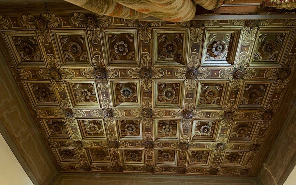 Main Bedroom ceiling - Casa Sinibaldi historical apartment XV century