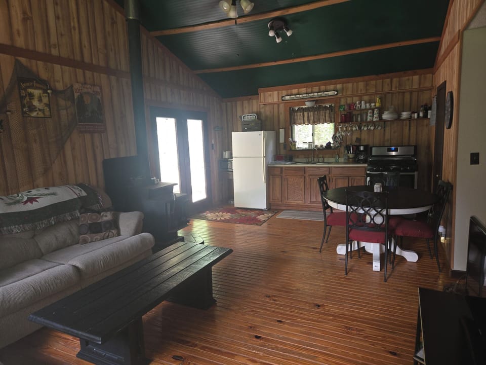 Open living room/kitchen