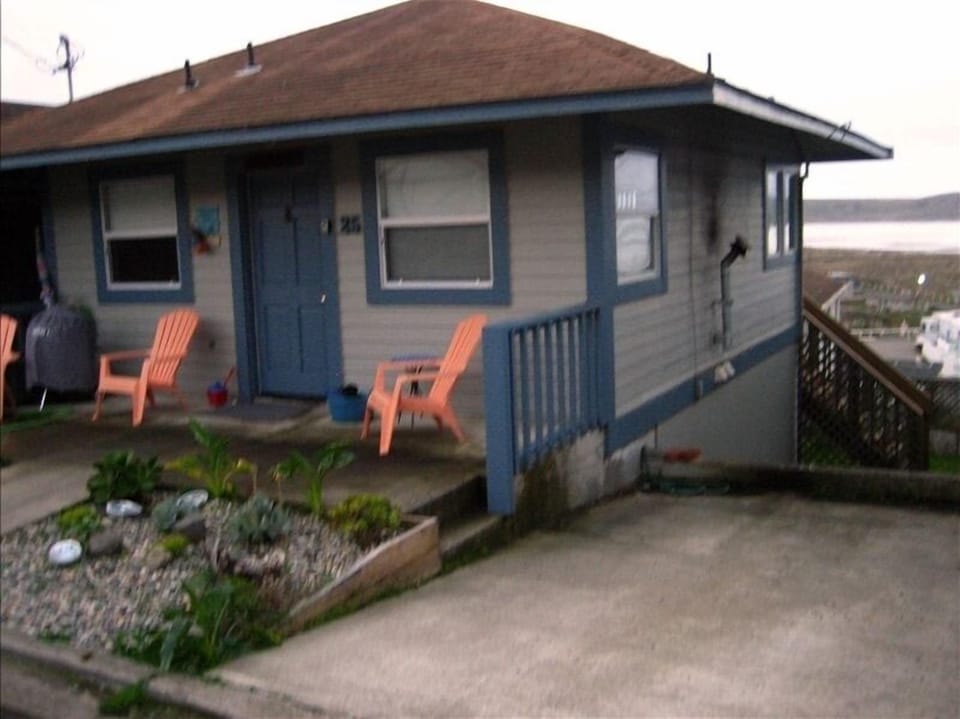 Front of Cottage and Off Street Parking; view of Tomales Point & Dillon Beach