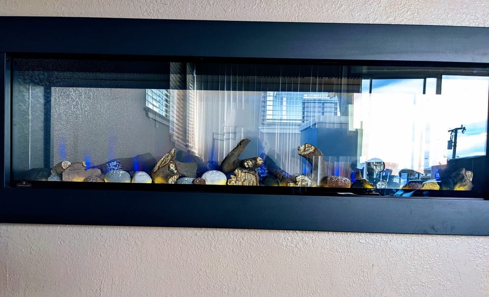 New Napoleon See-Thru Fireplace