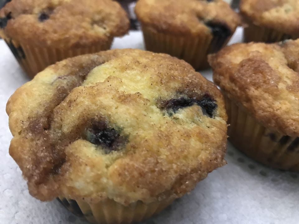 Complimentary homemade baked goodies for breakfast. 