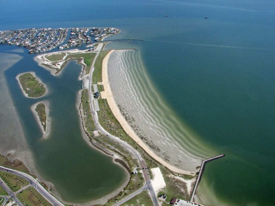 Ariel of Rockport City Beach