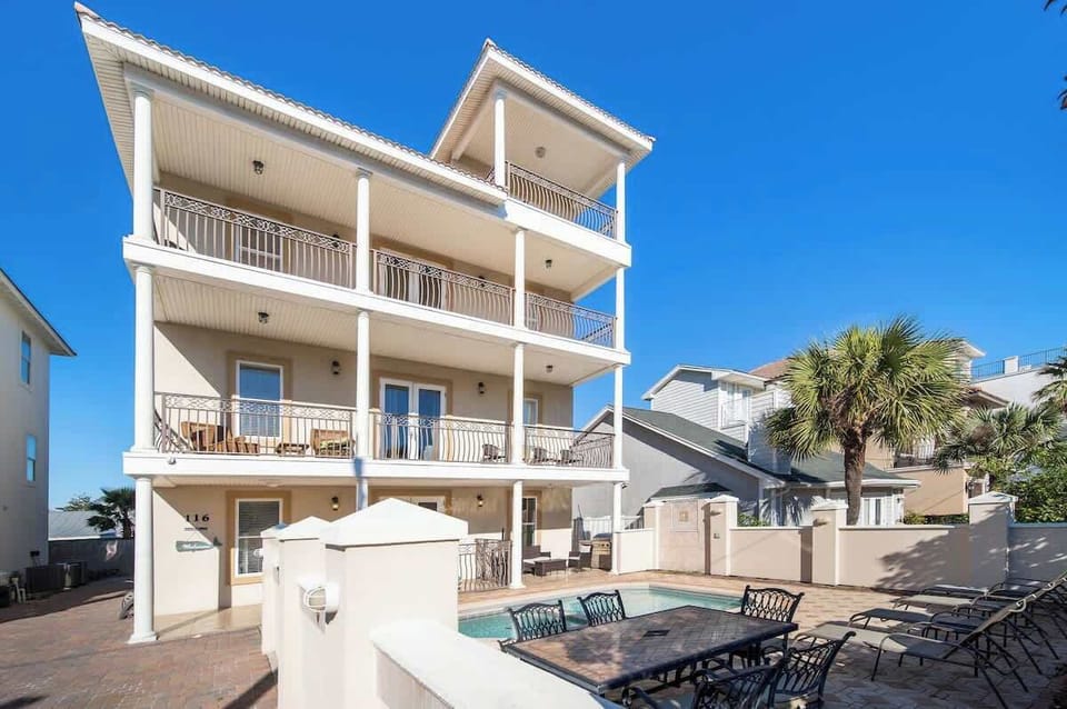 Beach house with private pool.