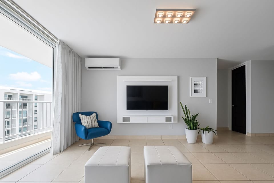 Living Area with  Smart TV