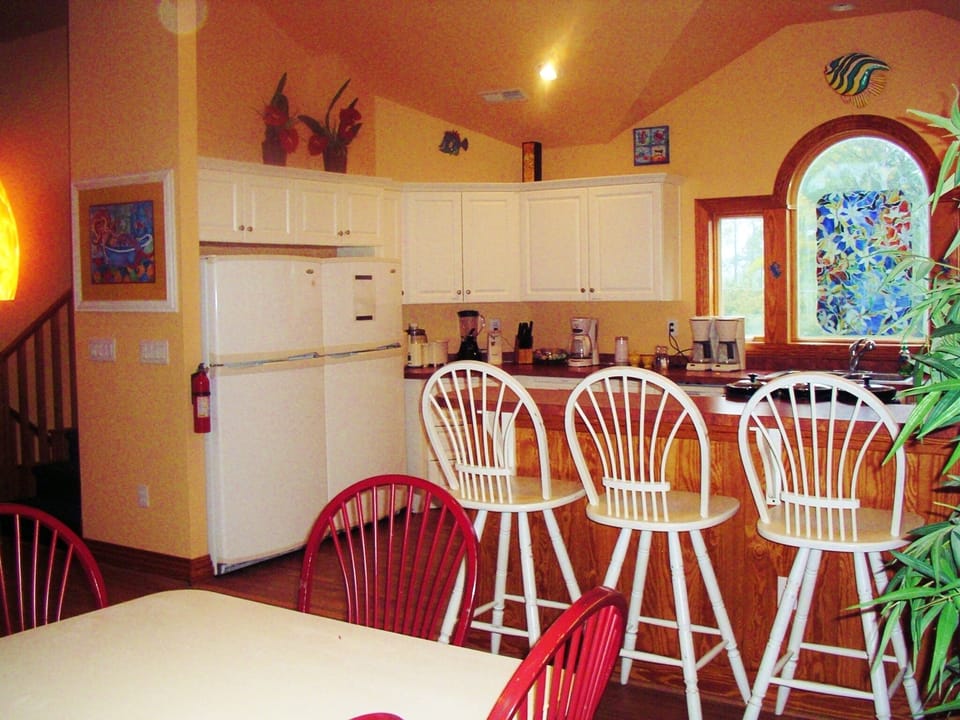 3 refrigerators, 2 dishwashers, fully stocked with everything you'll need.