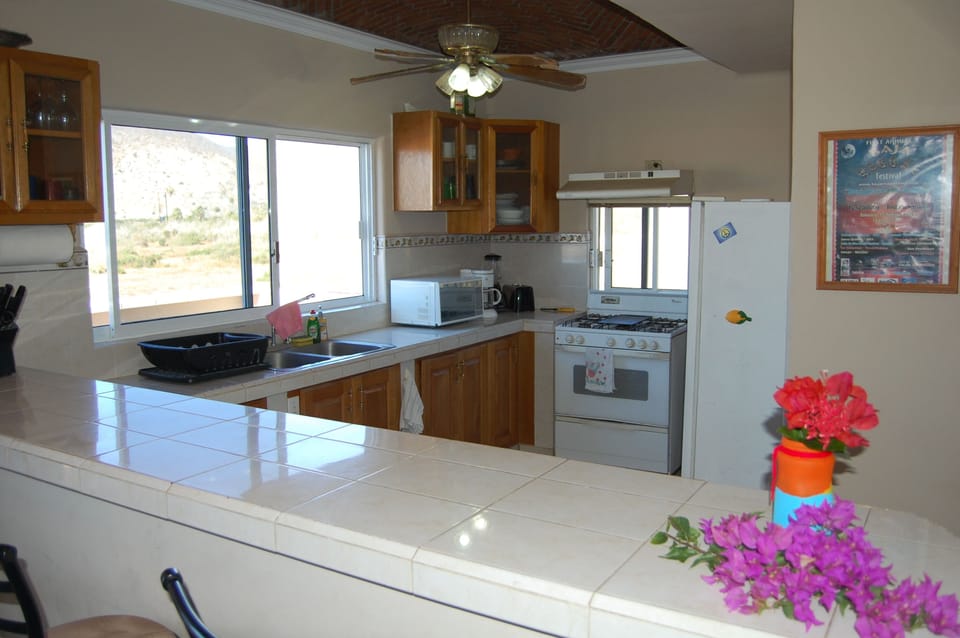 Main Villa kitchen with all appliances and utensils!