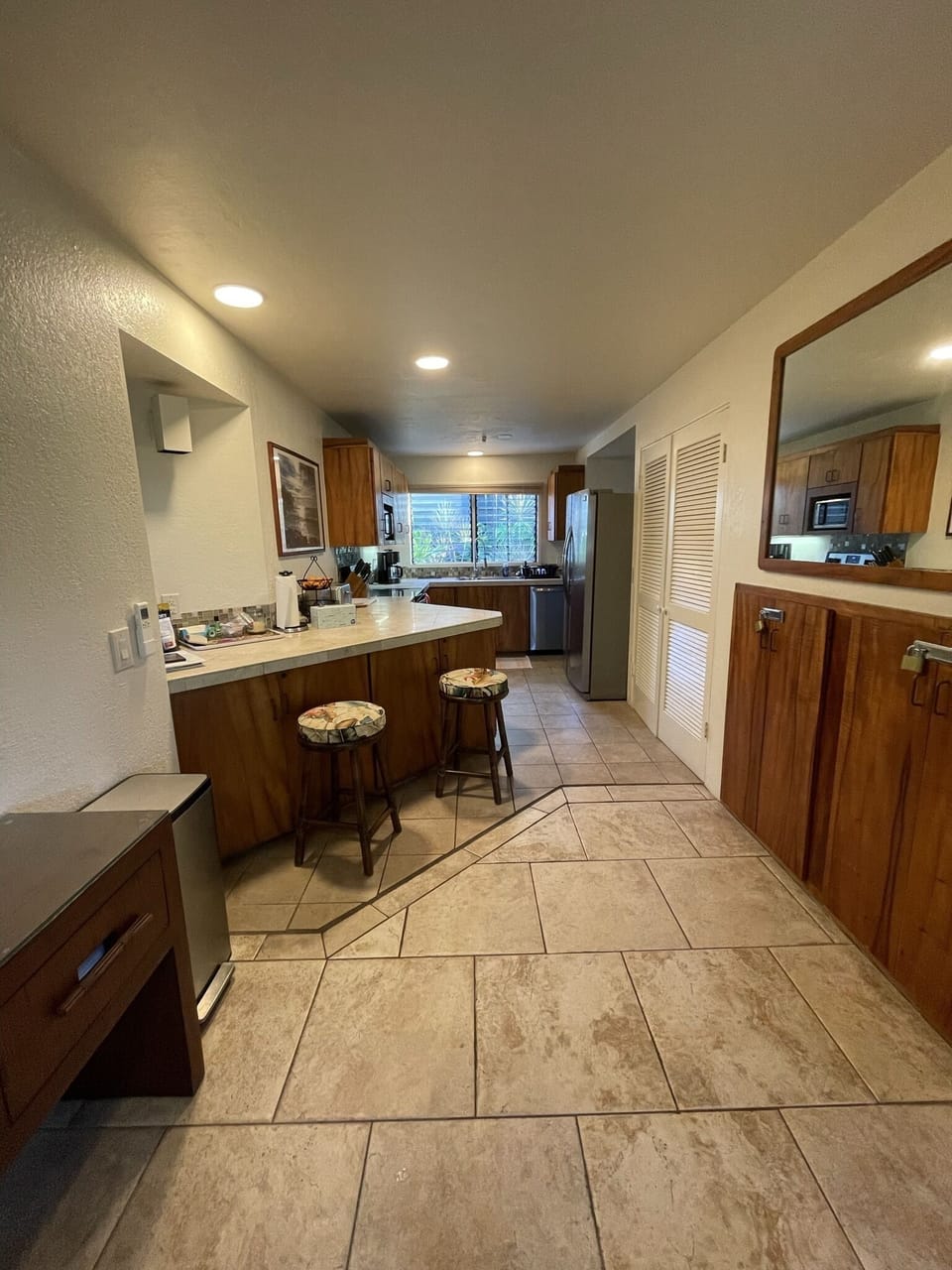 Dining and kitchen area