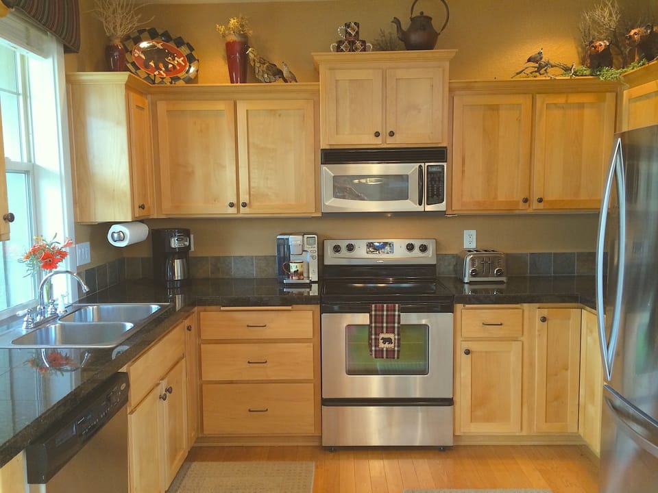 The kitchen is well stocked and a dream for the vacation chefs.