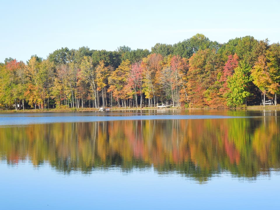 The lake in October