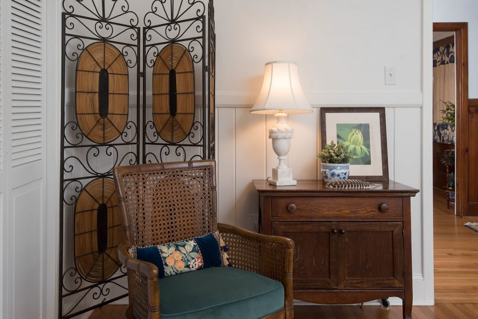 Bedroom reading corner