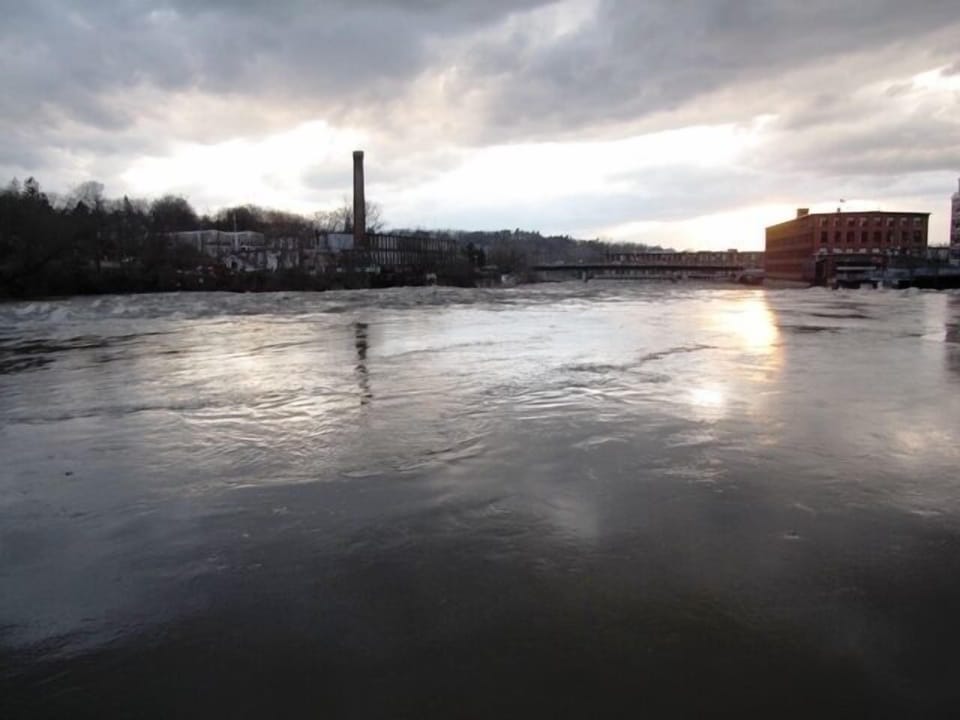 Winooski River at dusk