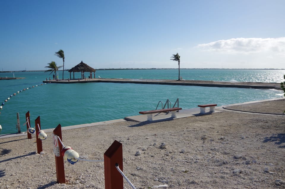 Salt Water Swimming Area and Tiki Hut