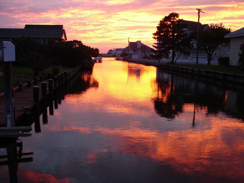 Sunset on the canal