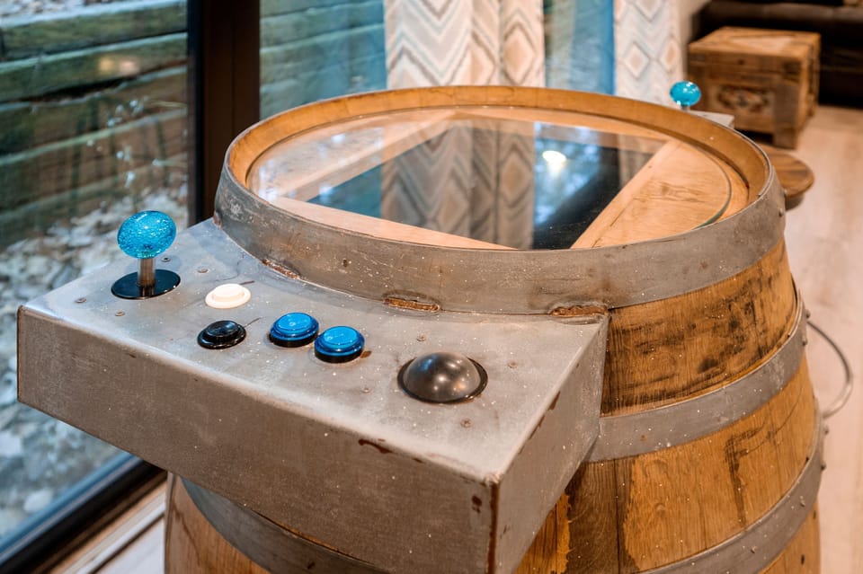 Arcade game in the game room