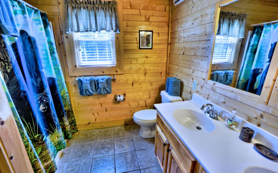 Master bathroom.  