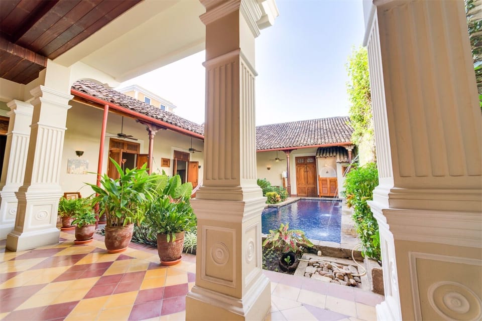 Tropical courtyard and 40' pool