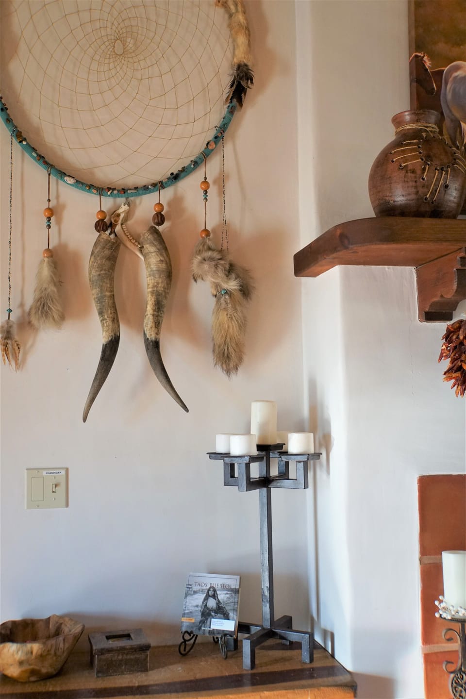 Home filled with 
southwest artwork and great finds!